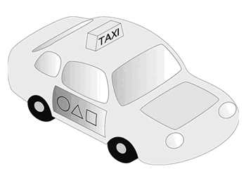タクシー車体側面の広告物