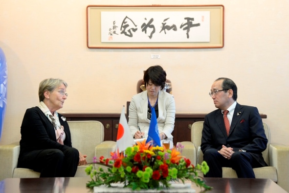 UNITAR Executive Director meeting with Mayor Matsui