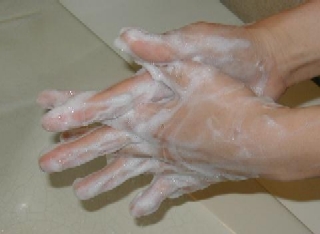 指の間を洗う