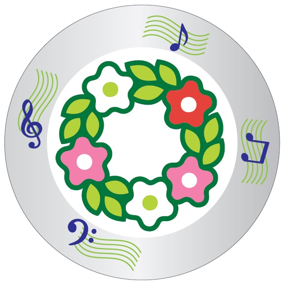 「花と緑と音楽のおもてなし」ロゴマークの画像