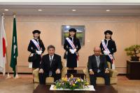 広島観光親善大使の議長、副議長表敬訪問の写真