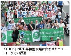 2010年NPT再検討会議に合わせたニューヨークでの行進