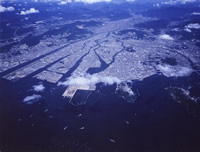 太田川下流域と広島湾の画像