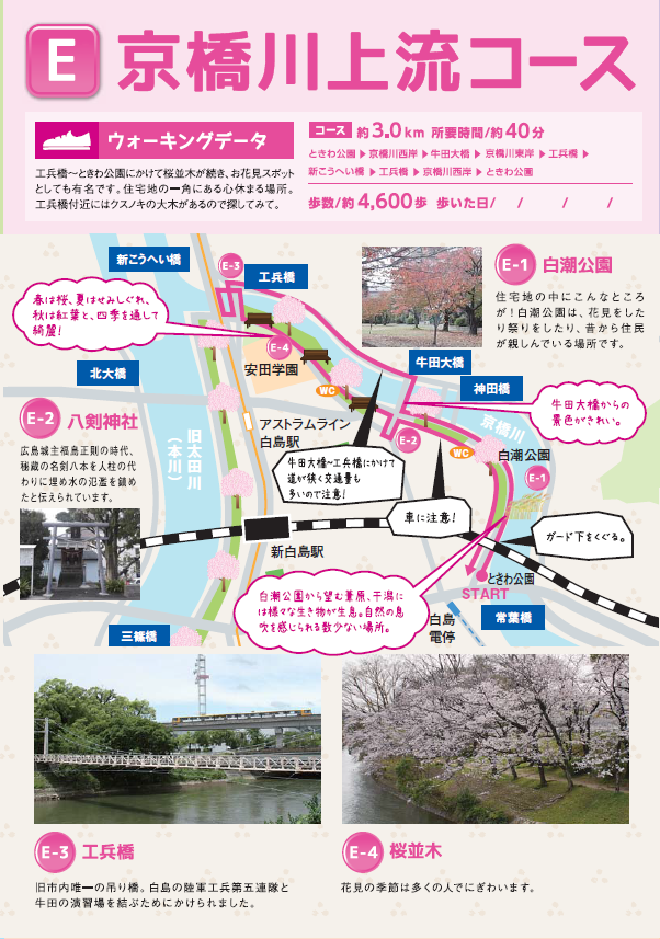 E京橋川上流コースの画像