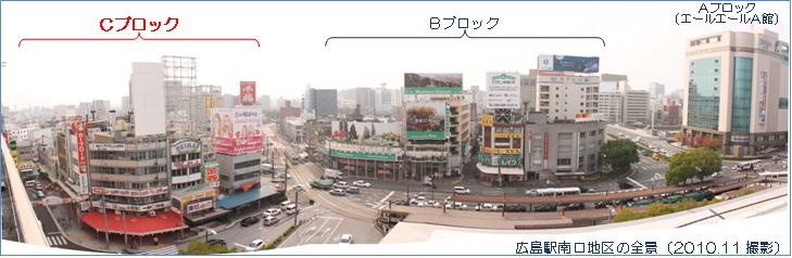 広島駅南口地区の現況写真(2010年11月撮影)