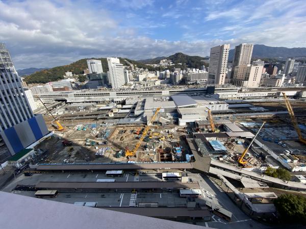上空からの広島駅南口広場の写真2