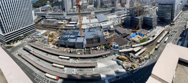 上空からの広島駅南口広場の写真4