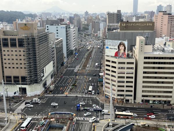 上空からの広島駅南口広場の写真3
