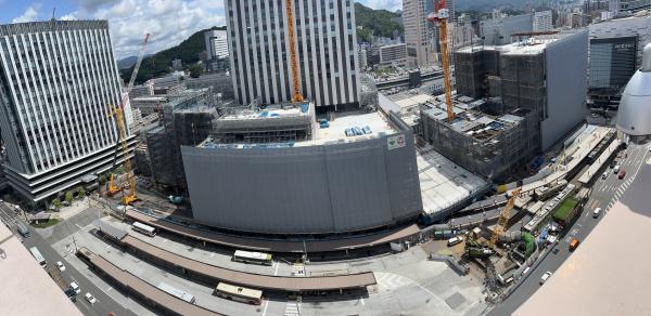 上空からの広島駅南口広場の写真3
