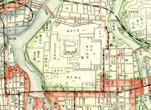 09　大広島市街都市計画地域別街路網図　昭和5年（部分）