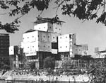 A-Bomb Dome under first preservation work(1967)