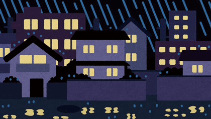 雨のイラスト