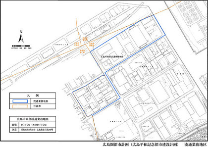 地図:東部流通業務地区